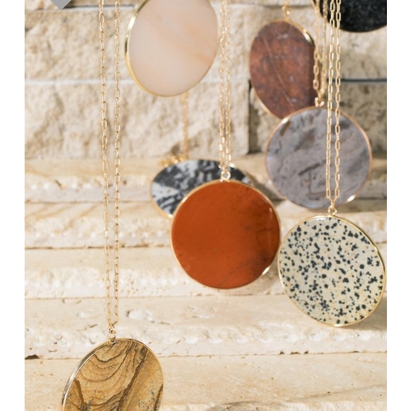 19221 Stone Pendant Necklaces - Picture 4 of 4